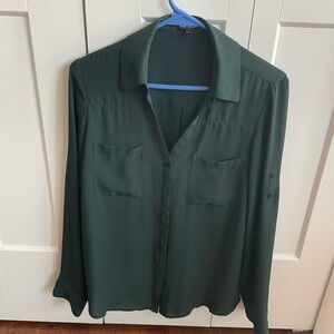 Express Forest Green Shirt